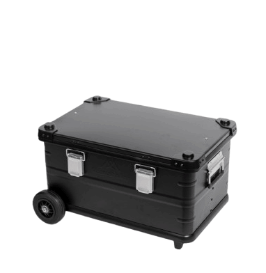 กล่องเก็บของ มีล้อลาก MOUNTAINHIKER 50 ลิตร,สีดำ_0